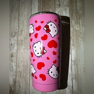 NEW Hello Kitty Pink and Red hearts and HK tumbler
